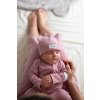 Moniel Dětská čepice Dots růžová 0-3 měsíce