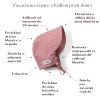 Zavazovací čepice s kšiltem proti slunci růžová