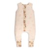 Celoroční spací pytel s nohavicemi Sleepee Vintage Animals Almond/Cream XS