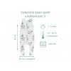 Celoroční spací pytel s nohavicemi Sleepee Vintage Animals Sky Blue/Cream S