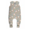 Celoroční spací pytel s nohavicemi Sleepee Vintage Animals Sky Blue/Cream XS
