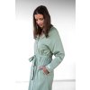 Moniel těhotenský a kojící župan kimono Olive zelený7