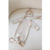 Moniel Novorozenecké body s uzlem Pastel béžová 0 3 měsíce