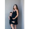 Moniel kojící a těhotenská košilka:šaty na ramínka All Black černá