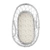 Prostěradlo do kočárku, košíku a kolébky DL Ivory Forest Grey 5903175927767 1
