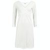 Moniel košilka šaty kojící White bílá s dlouhým rukávem