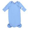 Moniel Novorozenecké body s uzlem Sky Blue modrá 0 3 měsíce