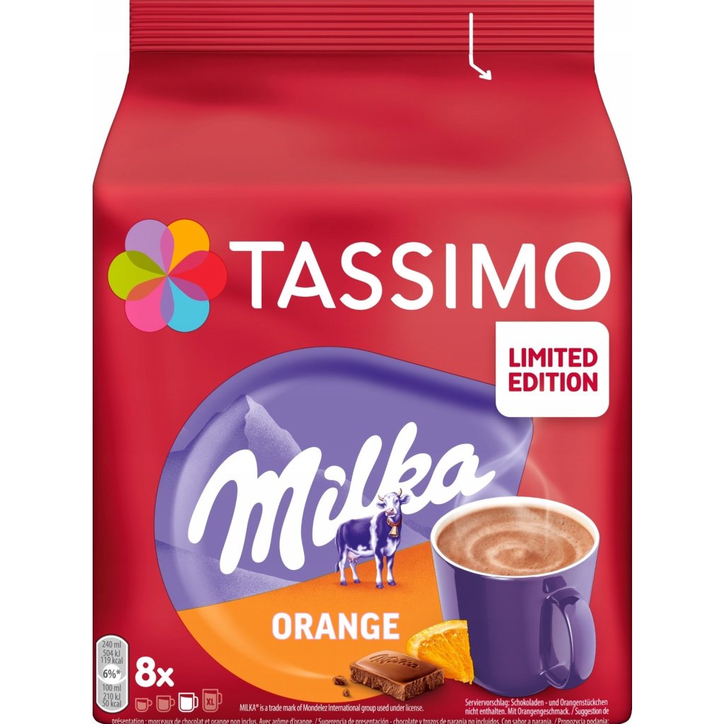 Tassimo Milka Orange Hot Choco 8 adag tomilla