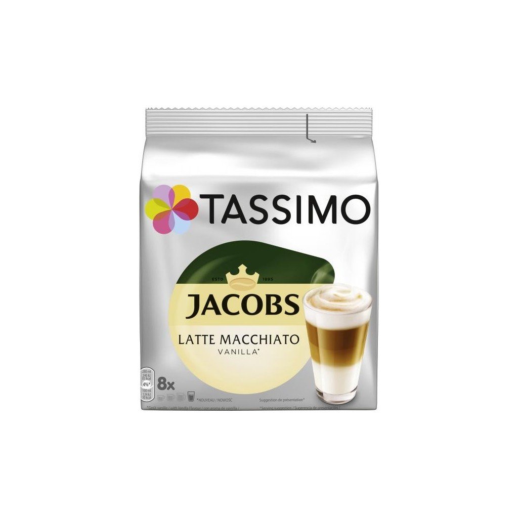 TASSIMO Jacobs Latte Macchiato Vanília Kapszula 8 adag