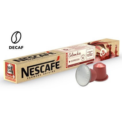 nescafe farmers origins colombia decaf bezkofeinove kapsle do nespresso 10 ks