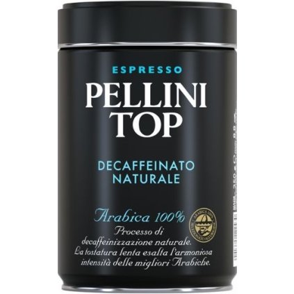 pellini top decaffeinato mleta 250g nejkafe cz