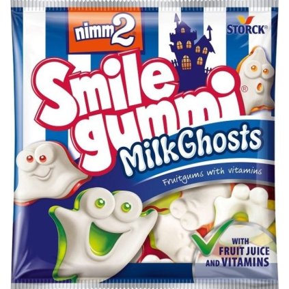 storck nimm2 smile milk ghost ovocne zelatinove bonbony 90g nejkafe cz