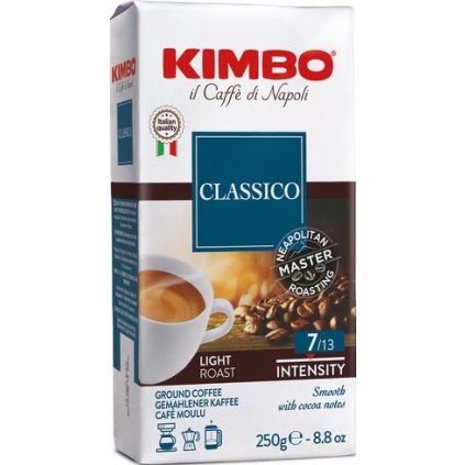 kimbo classico mleta 250g nejkafe cz