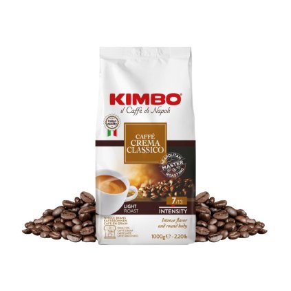 kimbo caffe crema classico zrnkova kava 1 kg