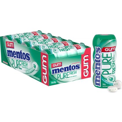 mentos pure fresh spearmint karton 10ks nejkafe cz