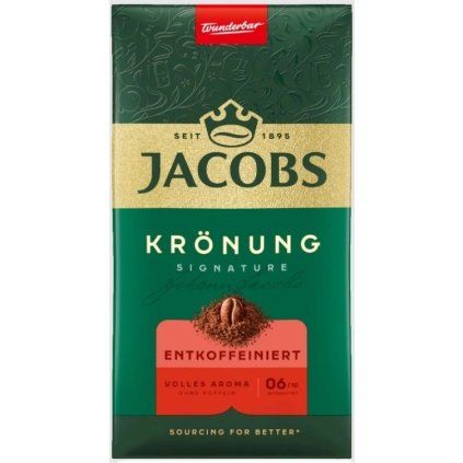 Jacobs Krönung Entkoffeiniert mletá káva 0,5 kg