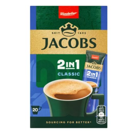 nejkafe mocafino jacobs instant 2in1 20x12.4g