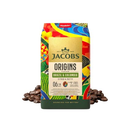Jacobs Origins Fusion Brazil & Colombia zrnková káva 1kg