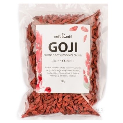 nefdesanté goji sušené plody kustovnice čínské 250g nejkafe cz