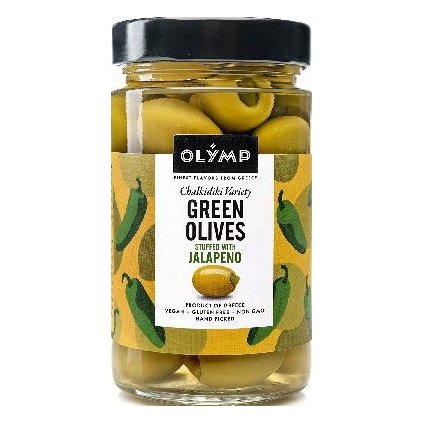 Olymp Green olives stuffed with jalapeno 320ml