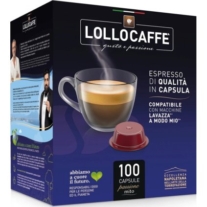 Kapsle Lollo Caffe do Lavazza A Modo Mio® Dek 100 ks