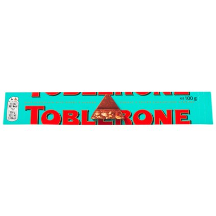 Toblerone Mléčná čokoláda se slanými zkaramelizovanými mandlemi s medem a mandlovým nugátem 100g