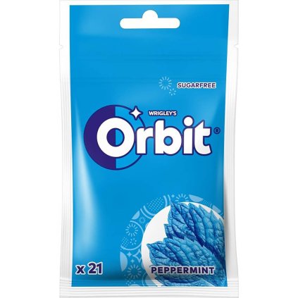 Wrigley's Orbit Orbit Peppermint Modré dražé sáček 29g