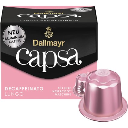 Dallmayr Capsa Lungo Decaf hliníkové kapsle 10 ks