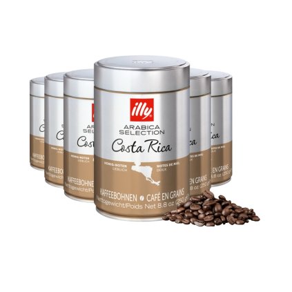 Illy Costa Rica zrnková káva 250g 6ks