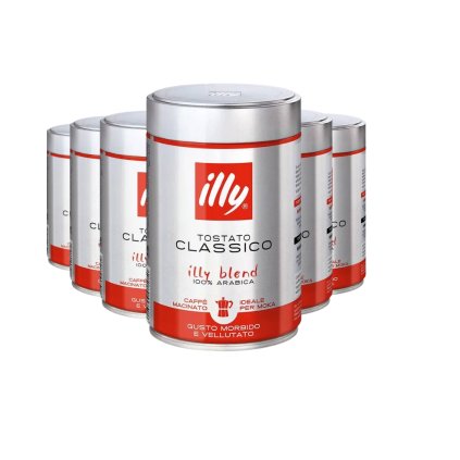 illy moka tostato normal classico arabica mleta kava 250g 6ks