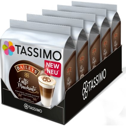 Tassimo Jacobs Baileys Latte Macchiato 16 kusů (8 nápojů) karton 5 balení