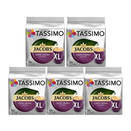 Tassimo Jacobs Caffé Crema Intenso XL 16ks karton 5 balení