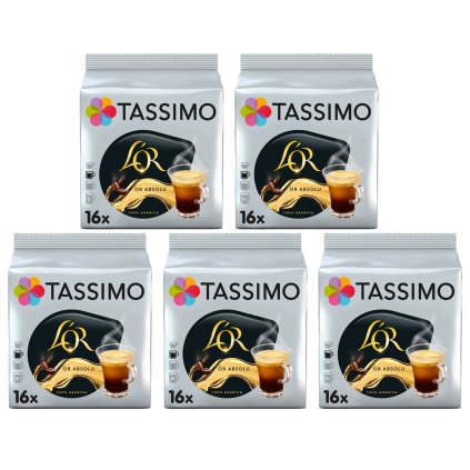 Tassimo L'OR Café Lungo Absolu kapsle 16 ks karton 5 balení