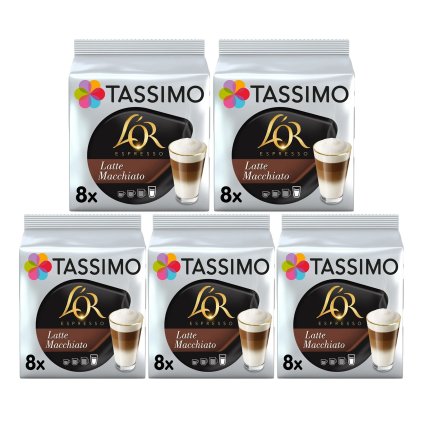 Tassimo L'OR Latte Macchiatto 8+8 ks karton 5 balení