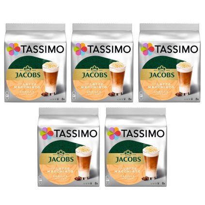 tassimo latte macchiato vanilla kapsle 8 8ks karton 5 baleni
