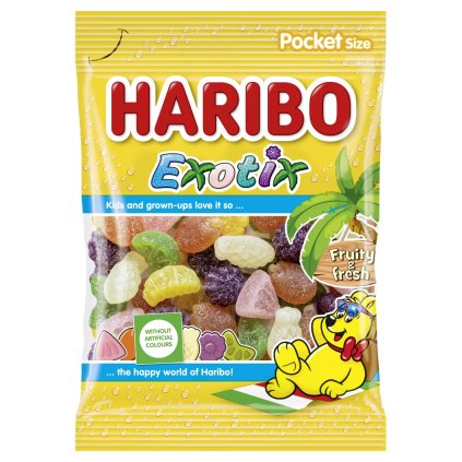 Haribo Exotix želé s příchutí tropické ovoce 100 g