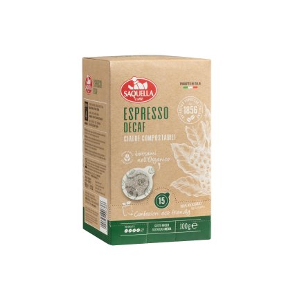 Saquella Espresso Dekaf ESE PODy 15ks