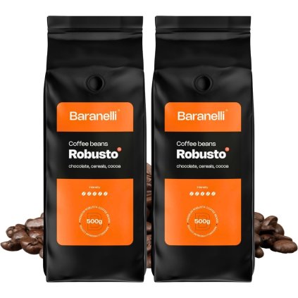 baranelli robusto zrnkova kava 2 x 500g