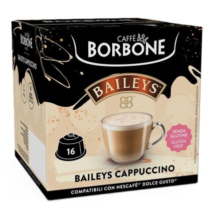 Caffé Borbone Cappuccino Baileys kapsle do Dolce Gusto 16 ks nejkafe cz