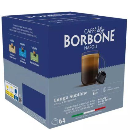 caffe borbone lungo sublime kapsle do dolce gusto 16 ks