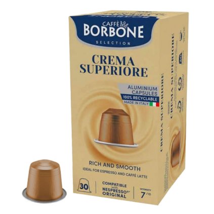 Caffe Borbone Crema Superiore hliníkové kapsle do Nespresso 30ks nejkafe cz
