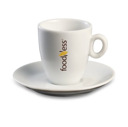 Foodness šálek s podšálkem porcelán 110ml