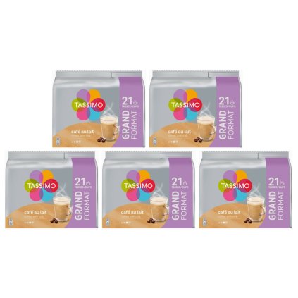 Tassimo Café Au Lait GRAND Format 21 kusů Karton 5 balení