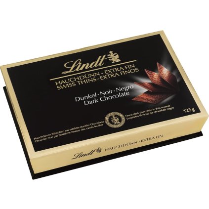 Lindt Thins Dark extra tenké plátky čokolády 125g