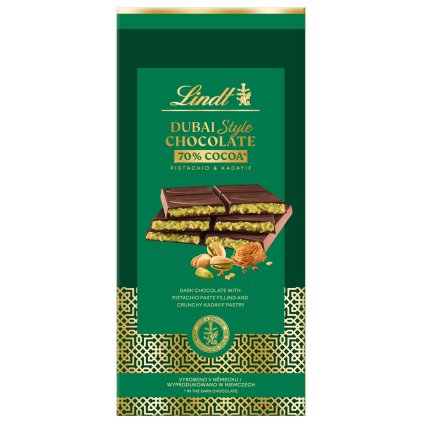 Lindt Dubajská čokoláda hořká 145 g