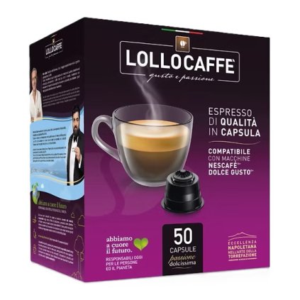 Lollo caffé NERO espresso do Dolce Gusto 50ks kapslí