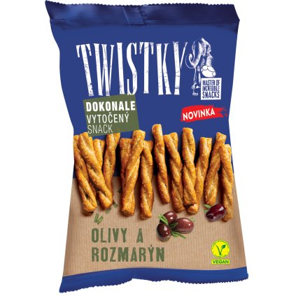 Twistky pečené olivy & rozmarýn 180 g