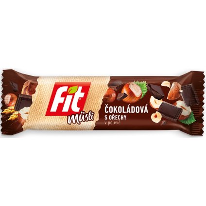 Fitt müzli csokoládés-diós mázzal 35g