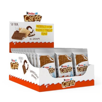 Kinder kártyák Ferrero kartonból 30 x 25,6 g