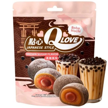 Qlove Japonské Koláčky Boba Brown Sugar 120g